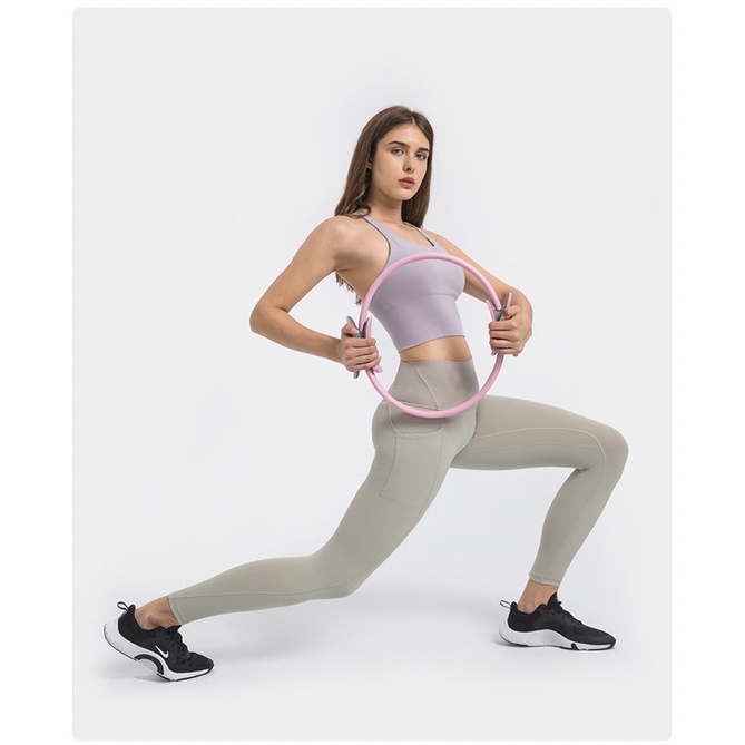 Áo Ngực Thể Thao Lulu Dây Đan Chéo Lưng Tập Gym Yoga