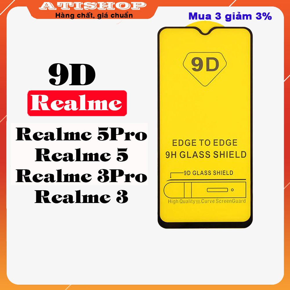 CƯỜNG LỰC REAME 3PRO - Full màn hình - 9D - 9H