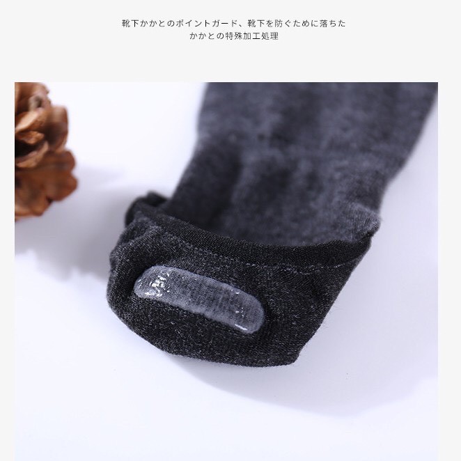 combo15 đôi tất(vớ)lười nam nữ chống hôi chân, có đệm cao su chống trượt gót loại mỏng dai giao màu ngẫu nhiên(nhiều màu