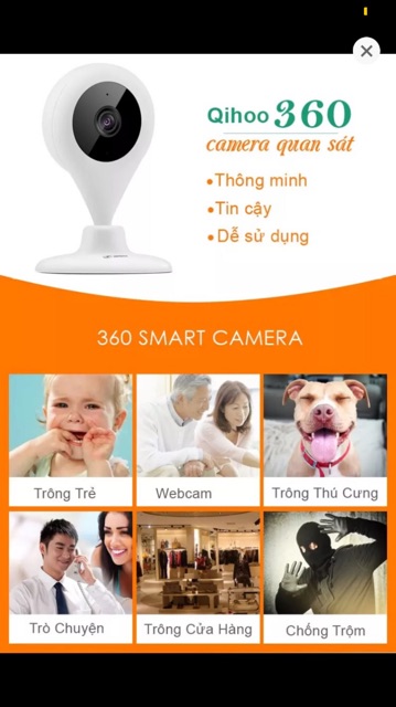 Camera giám sát Qihoo 360 bản ban ngày