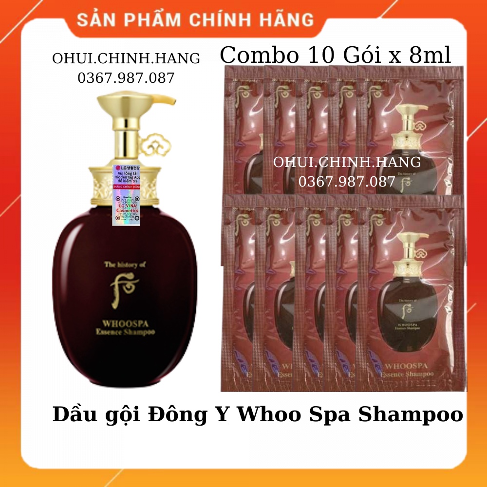 10 gói dầu gội whoo.Whoo Spa Shampoo 8ml_Ebisucosmetic