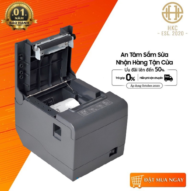 Máy in hóa đơn K80 Xprinter Q200H dao tự cắt