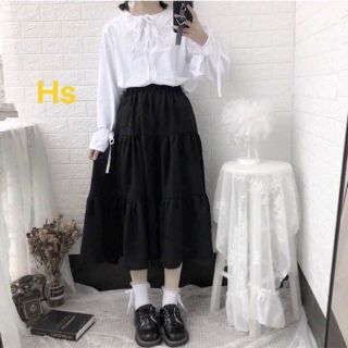 Chân váy 3  tầng von lụa