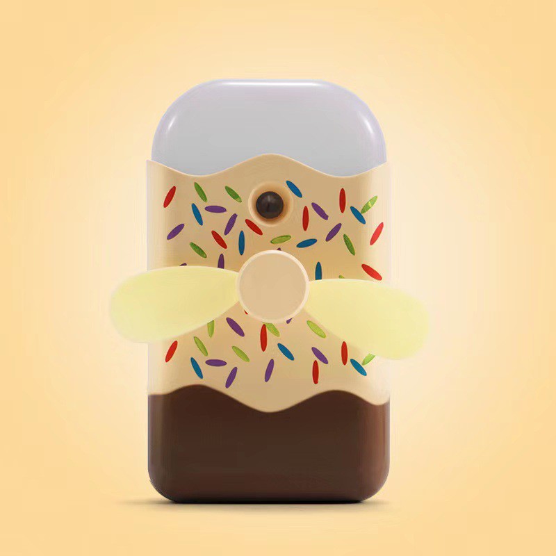 Quạt Mini Phun Sương Hình Cây Kem Cấp Ẩm Tự Động Cho Bạn Gái | BigBuy360 - bigbuy360.vn