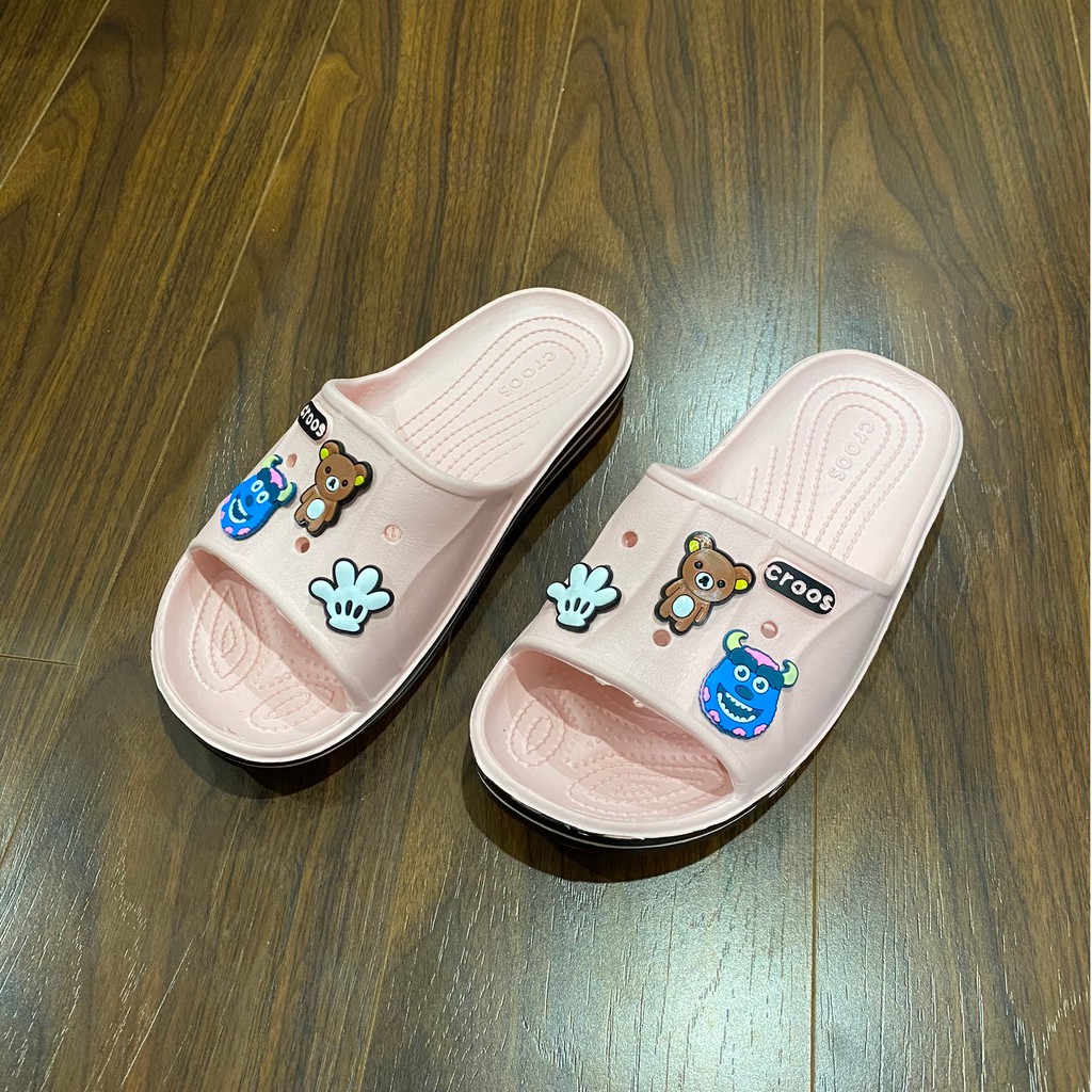 Dép nữ đế bằng croos tặng kèm 6 sticker Form Nhỏ | BigBuy360 - bigbuy360.vn