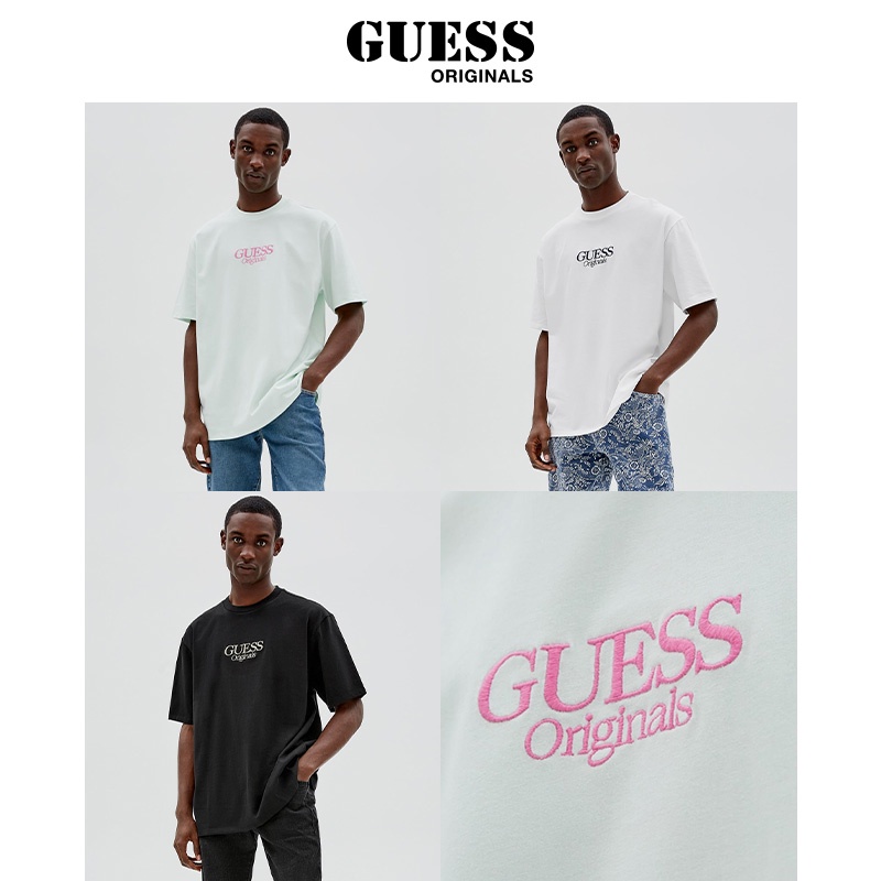 Áo Thun Nam Ngắn Tay In LOGO Guess Phong Cách Mới