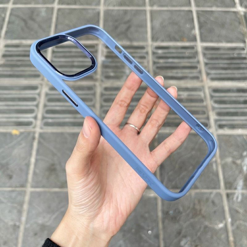 Ốp lưng Iphone 14 pro max , 14 pro , 14 plus , 14 ,13 Pro Max,13 pro,13, 12 pro max viền màu X&M siêu đẹp