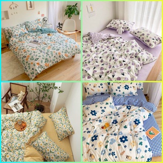 [FREE SHIP] Bộ chăn Ga và Gối Cotton Poly Vintage nhập khẩu Size M2,M4,M6,M8,2M2 (inbox size cần sửa)