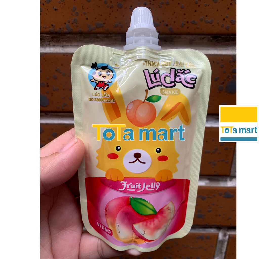 Thạch hút trái cây Lúc Lắc Việt Thái gói 80g.