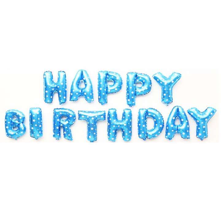 Bong bóng chữ Happy Birthday trang trí sinh nhật - Phụ kiện trang trí tiệc sinh nhật cao cấp - Bóng sinh nhật size lớn