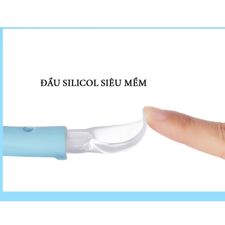 THÌA SILICOL ĂN DẶM CHO BÉ SIÊU MỀM CHỊU NHIỆT CAO