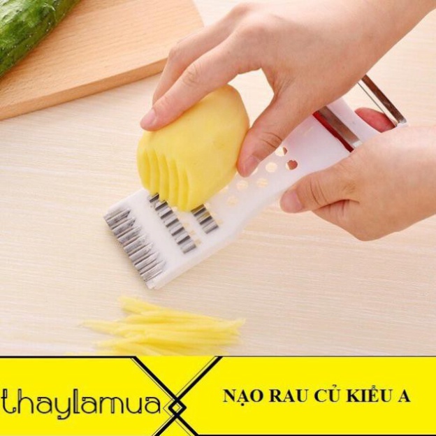 Nạo rau củ 2 đầu tạo hình thù đa năng, nạo rau củ quả c400