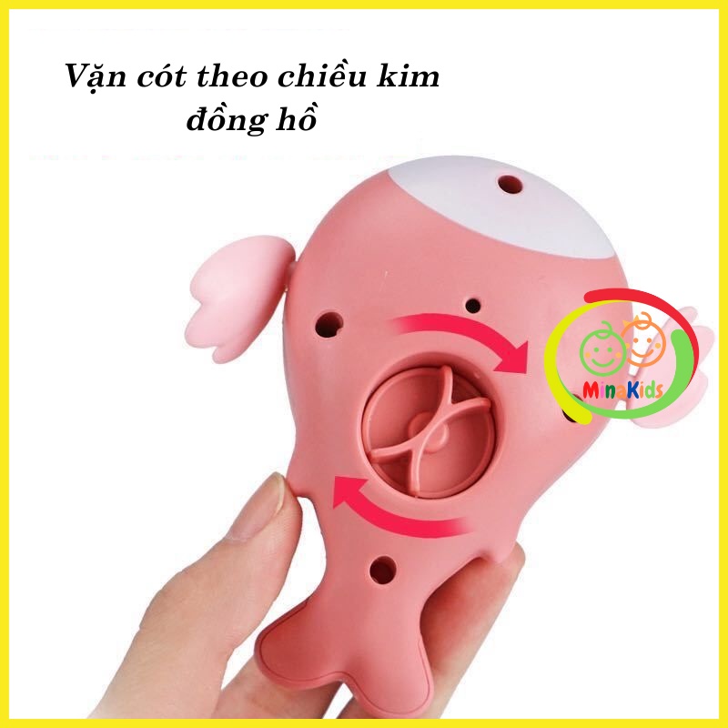 Cá Voi Đồ Chơi Bồn Tắm Cho Bé Thú Bơi Vặn Cót Rùa Con Bơi Trong Nước