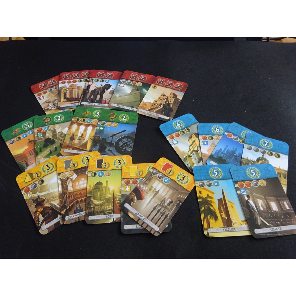 TRÒ CHƠI CHIẾN THUẬT 7 WONDERS DUEL - 7 KỲ QUAN - PHIÊN BẢN TIẾNG ANH - CHẤT LƯỢNG CAO