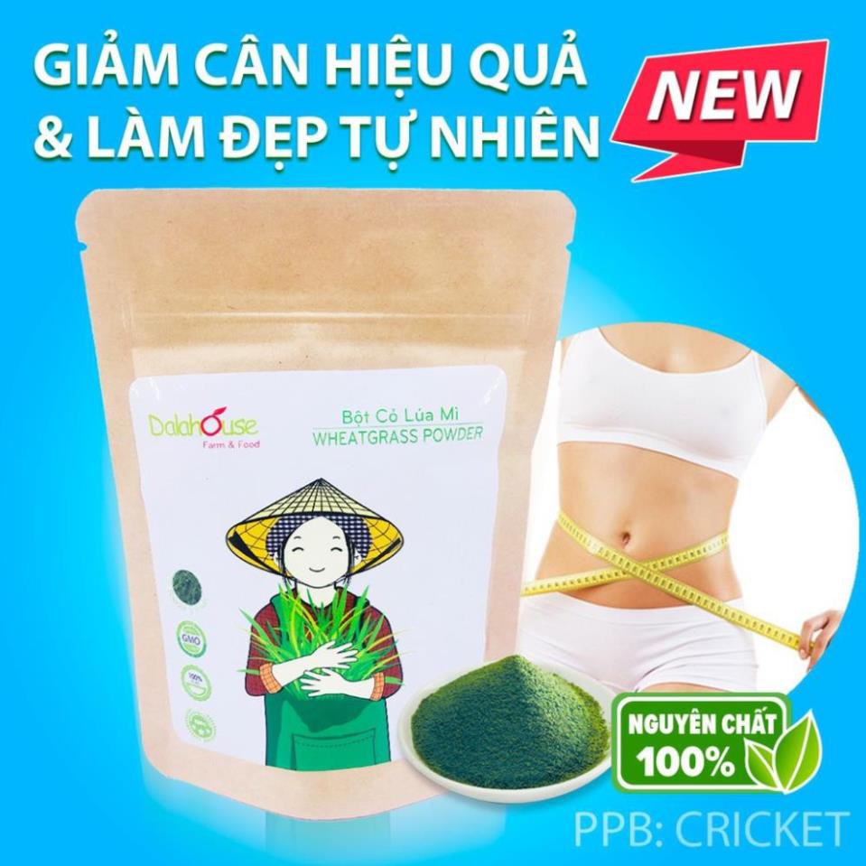 Bột cỏ lúa mì sấy lạnh nguyên chất Dalahouse (50g) giảm cân, ngăn ngừa bệnh tiểu đường [Helifood]