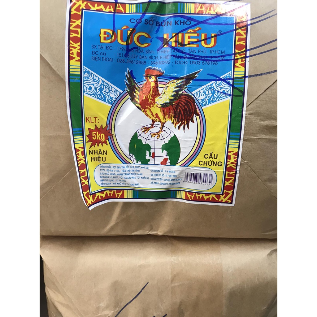 Khuyến mãi 01 cây Bún khô Đức Hiếu 6kg