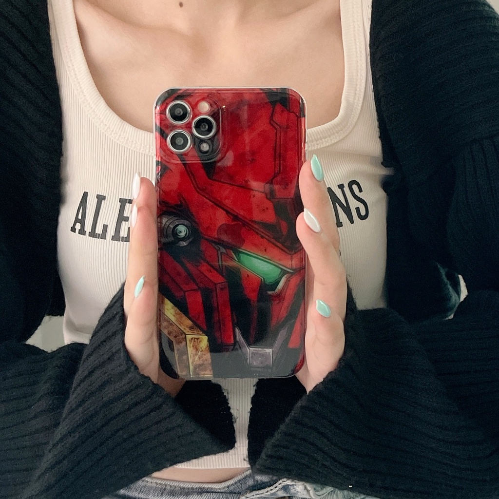 Ốp Điện Thoại Nhựa pvc Cứng In Hình Gundam Hoạt Hình iPhone11 11promax iPhone12 12pro 12promax iPhone13 13pro 13promax iPhone14 14plus 14pro 14promax