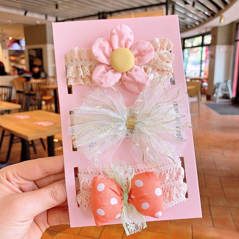 Set 3 Băng Đô Nơ Xinh Xắn Dành Cho Bé Gái