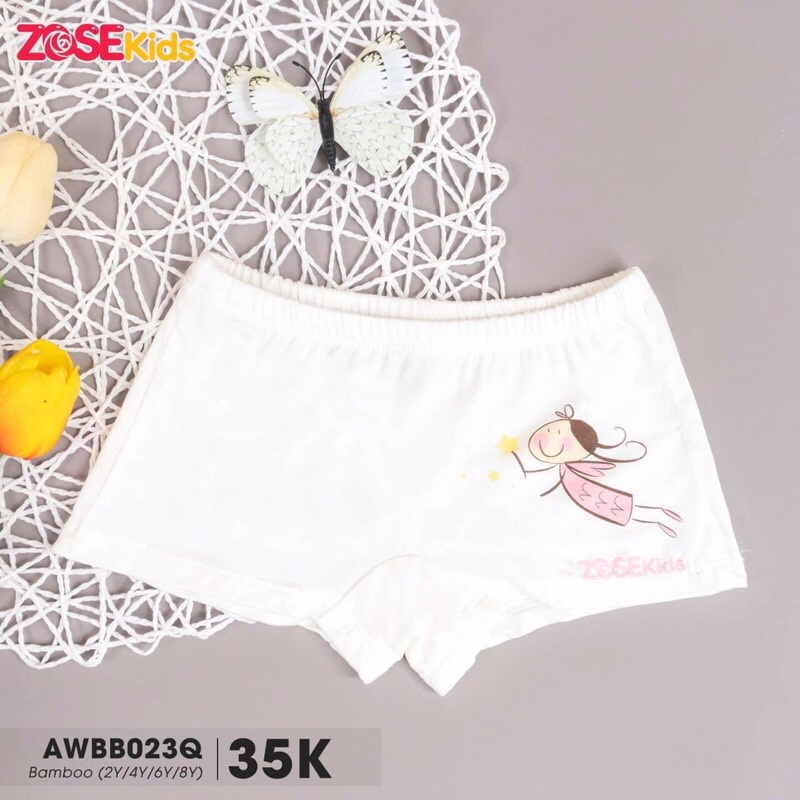 Quần chip đùi sợi tre (bamboo) ZoseKids cho bé gái 2-4Y