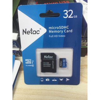 Thẻ Nhớ Netec 32GB  Class 10 bảo hành 5 năm