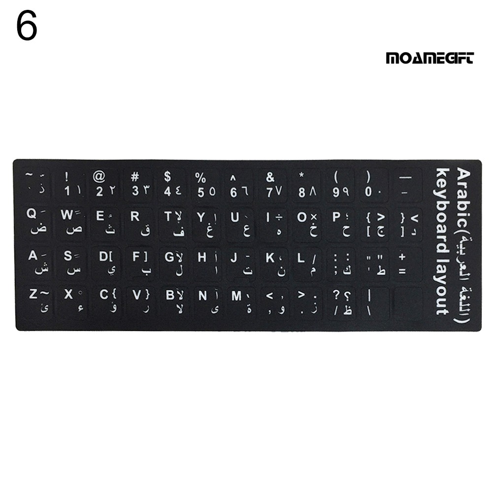 Sticker dán bàn phím Laptop tương ứng cho nhiều ngôn ngữ tùy chọn | BigBuy360 - bigbuy360.vn