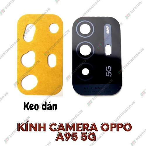 Kính camera oppo a95 5g kèm keo dán