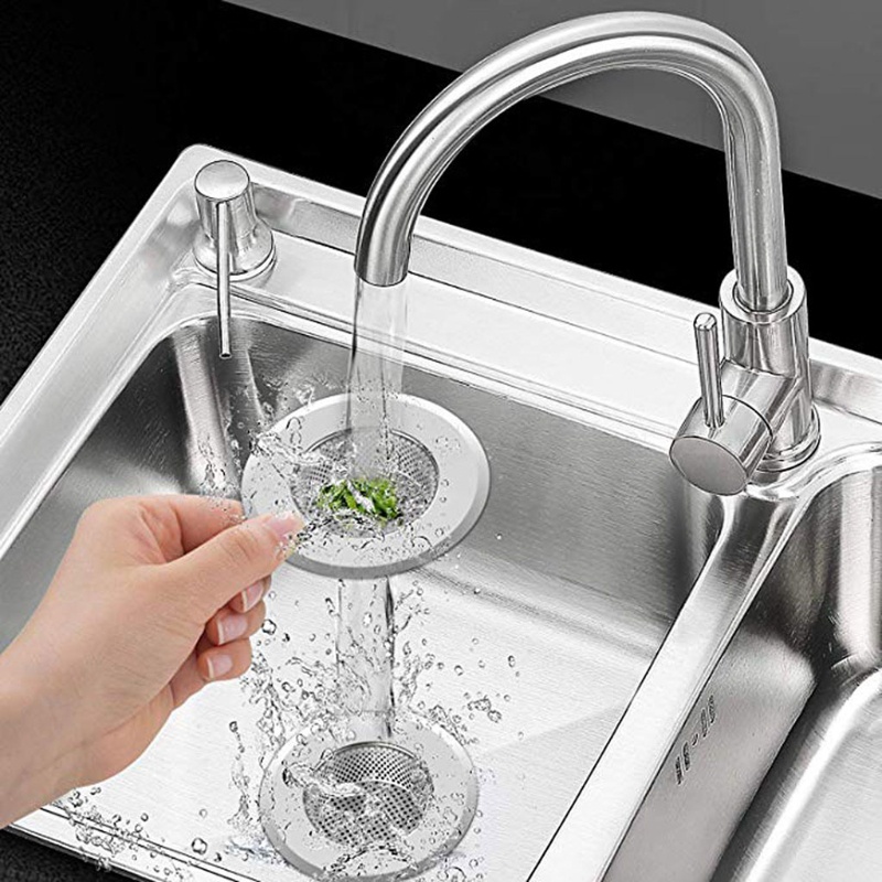 Set 3 Dụng Cụ Lọc Rác Bồn Rửa Chén Bằng Inox Tiện Dụng