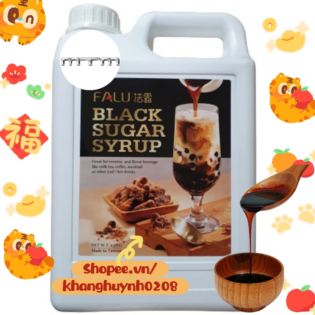 Siro Nước Đường Đen Falu 2,5kg