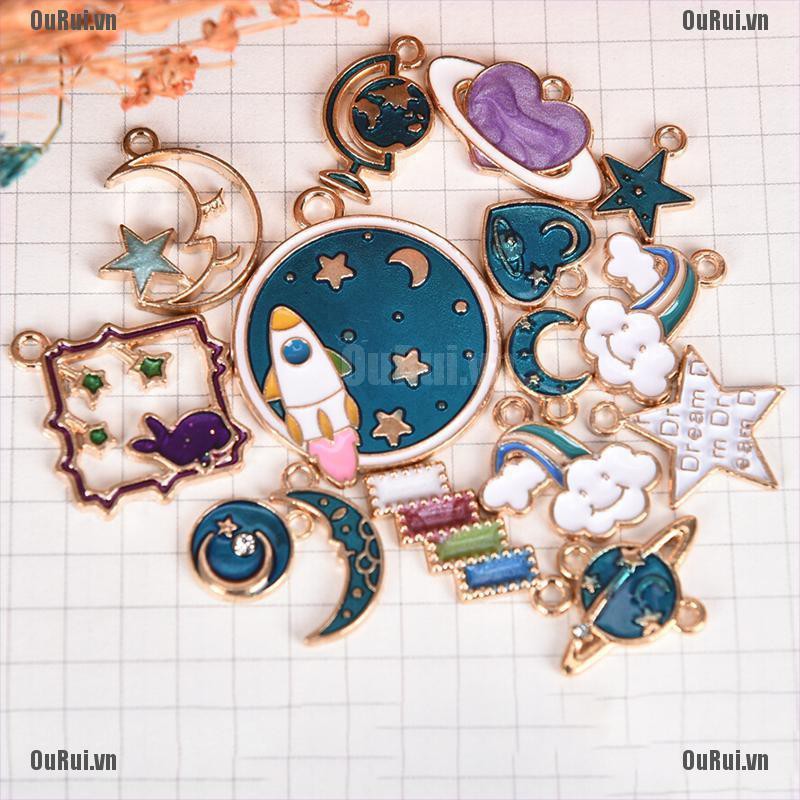 Bộ 15 Mặt Dây Chuyền Tráng Men Đáng Yêu Tự Làm