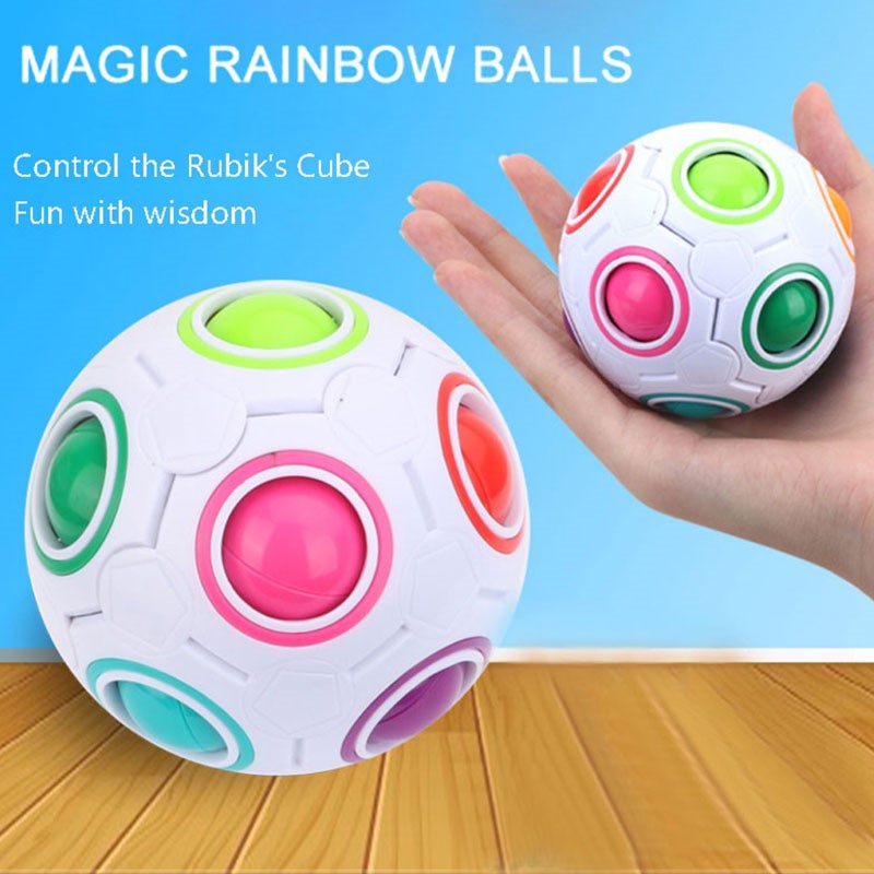 Rubik biến thể quả bóng tròn Rainbow Ball Magic Ball