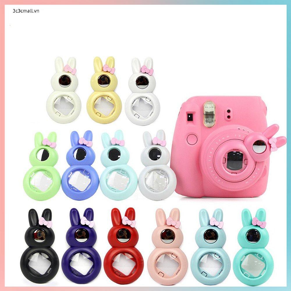 ✨chất lượng cao✨Mini Portable Selfie Camera Cartoon Cute Rabbit Selfie Camera Close-Up Camera