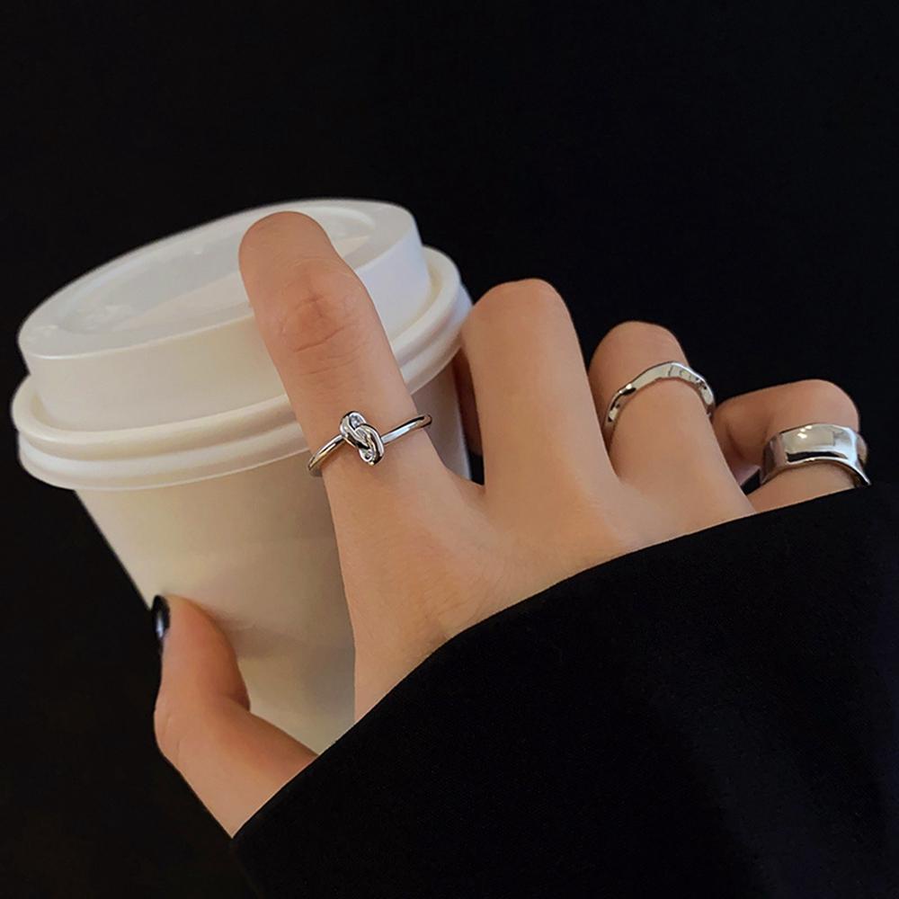 Nhẫn Hở Bằng Hợp Kim Thiết Kế Thắt Nút Sang Trọng