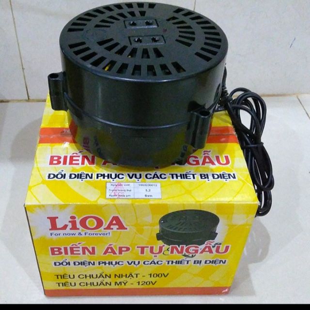 Biến Áp Đổi Nguồn Hạ Áp 1 Pha LIOA Điện Vào 220V ra 100V–120V(mã SP: 002)