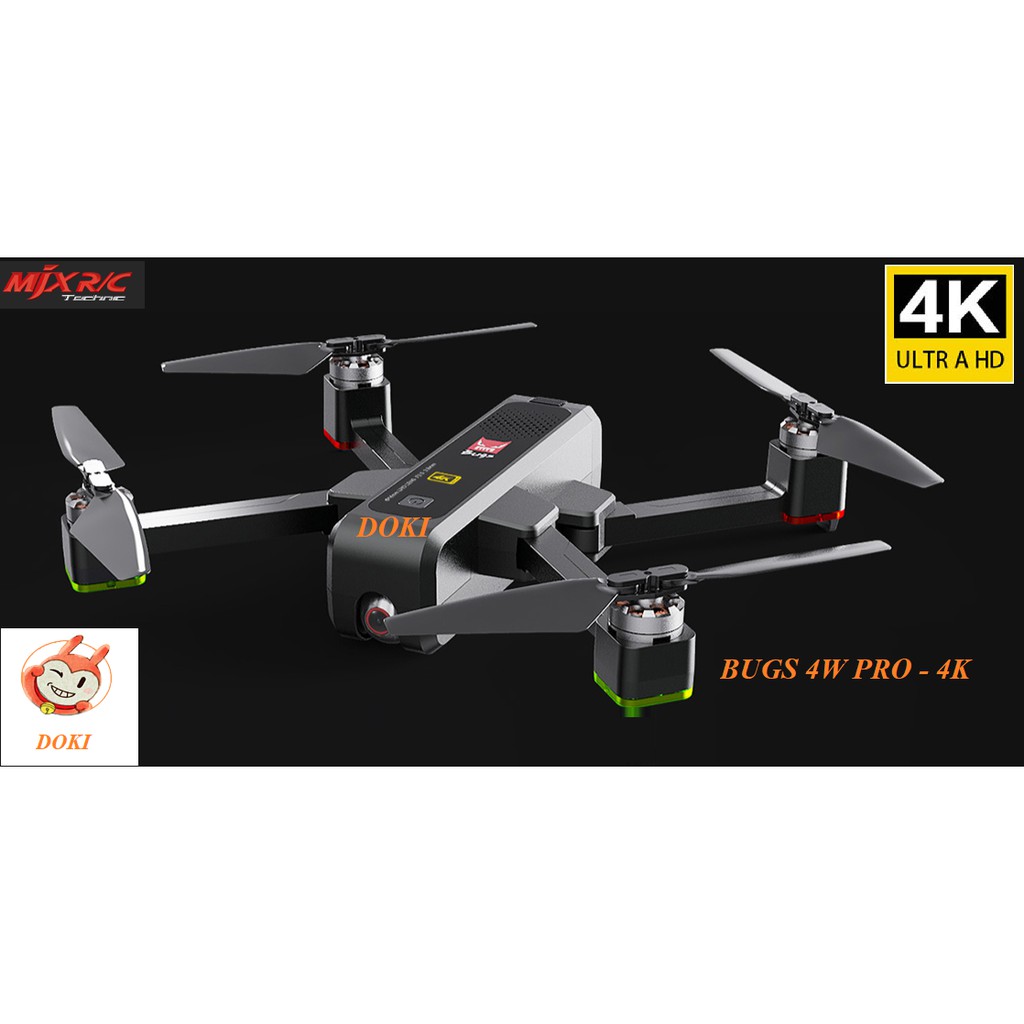 Máy bay flycam Bugs 4W Pro 4K - Bugs 4W 2K có camera 4K 5G động cơ không chổi thang