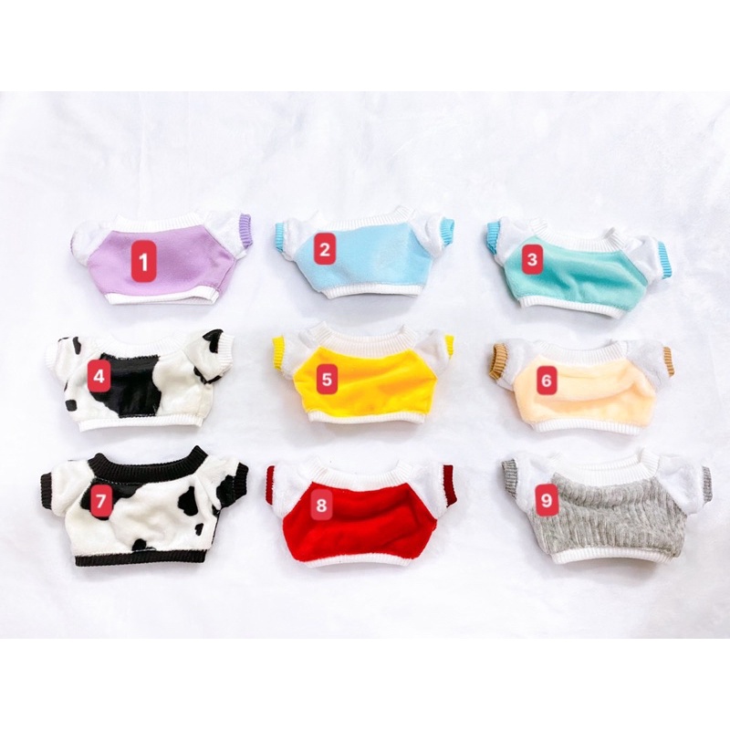 SWEATER PHỐI TAY CHO DOLL 15cm VÀ 20cm