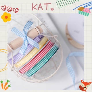 Ruy Băng Vải Trang Trí Bánh Hoạ Tiết Sọc Caro - KAT Official Store
