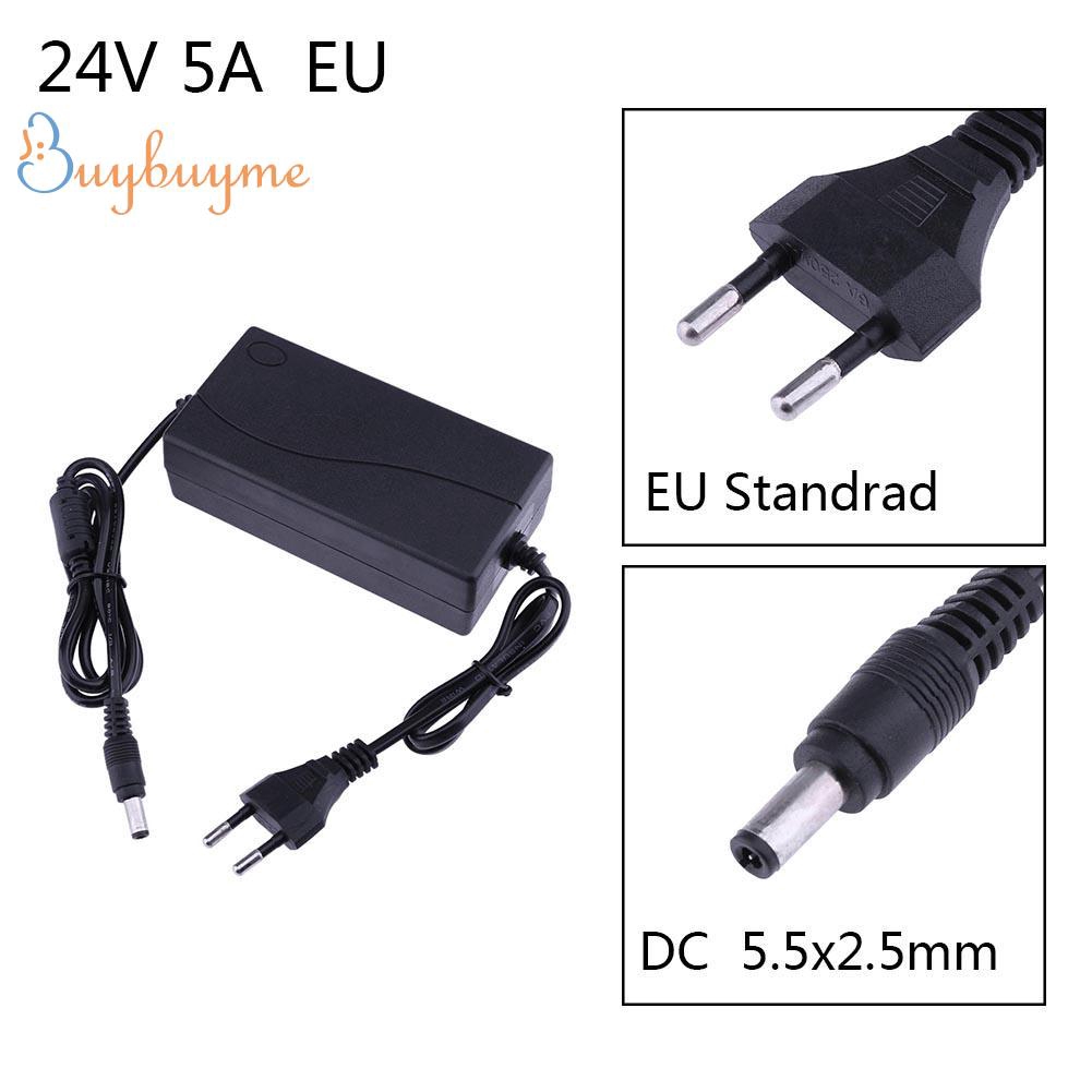 Bộ Chuyển Đổi Nguồn Điện Từ 24v 5a Ac Sang Dc Kích Thước 5.5x2.5mm