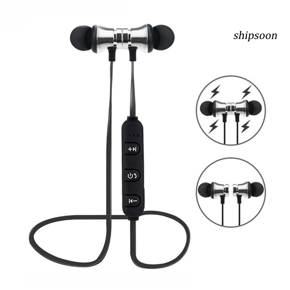 snej  Magnetic Wireless Bluetooth 4.2 In-Ear Stereo Earphone Sports Headphone with Mic