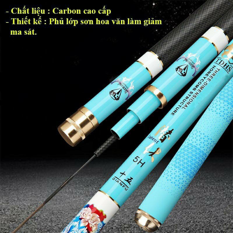 Cần câu đơn đài Kaiwu 5H cao cấp đủ size 3m6 4m5 5m4 6m3