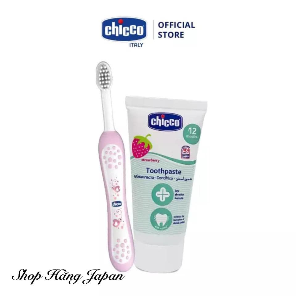 Bàn chải Chicco Ý cho bé từ 6 - 36 tháng hàng chính hãng