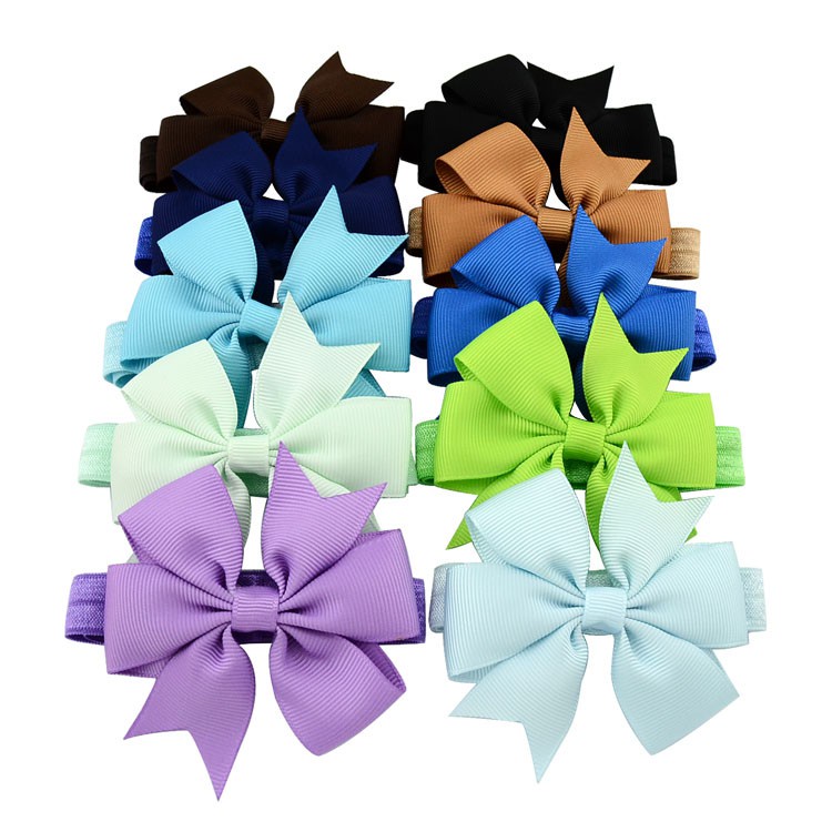 Băng đô cho bé sơ sinh turban nơ 4 cánh, vòng đầu công chúa 20 màu kiểu dáng Hàn Quốc điệu đà xinh xắn quà tặng shopNEM