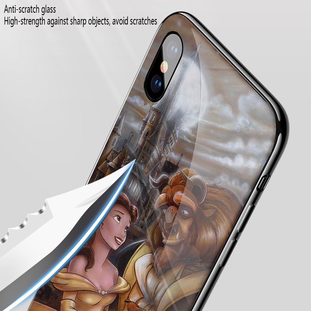 Q68 Beauty and the Beast  design Huawei Y6 Prime 2018 Y9 2019 Mate 20 Lite Pro Honor 8X 9 10 Lite Tempered Glass Soft Case | BigBuy360 - bigbuy360.vn