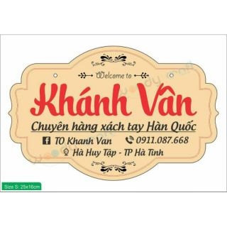 Bảng gỗ 3d tên shop
