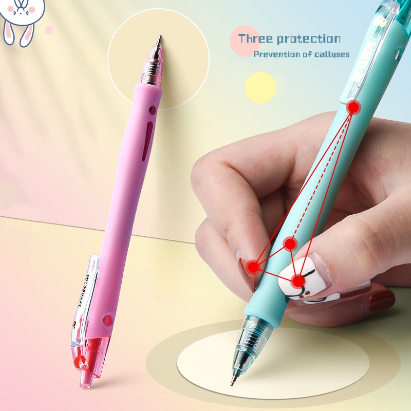 Bút Bi Mực Đen Ngòi 0.5mm Có Thể Thu Gọn