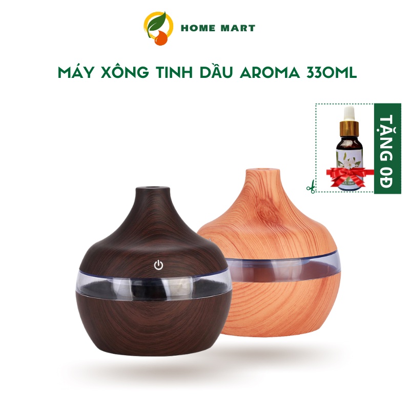 Máy xông tinh dầu phun sương Aroma 330ml: máy khuếch tán tinh dầu tỏa hương tạo độ âm cho ngôi nhà, khử khuẩn đuổi muỗi