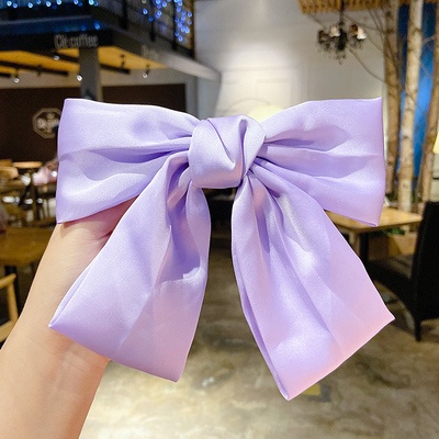 Kẹp Tóc Nơ Họa Tiết Chấm Bi Phong Cách Hàn Quốc Xinh Xắn Cho Nữ