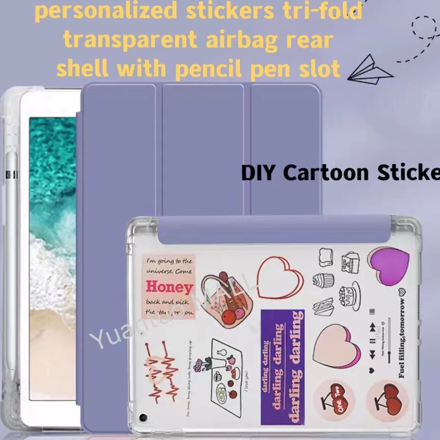 Bao Da Máy Tính Bảng Có Ngăn Đựng Bút Cho 2021 2 Apple 6 tablet 7 2018 air 3