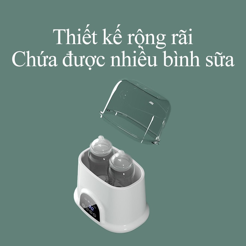 Máy tiệt trùng bình sữa Warm Milk đa năng cao cấp kiêm máy hâm sữa thông minh 2in1 giúp giữ nhiệt bình sữa