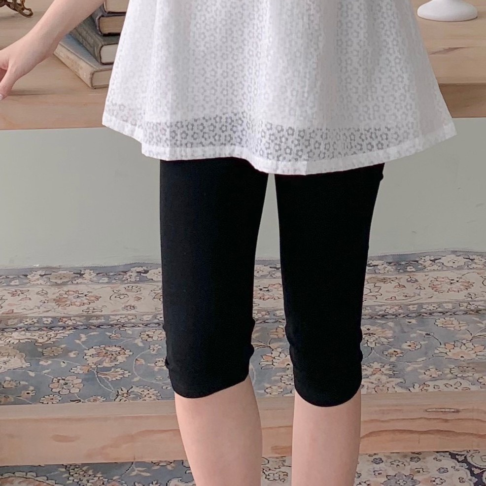 Quần Legging bầu cạp chéo, chất liệu cotton co giãn tốt, mỏng thoáng, phù hợp với mùa hè