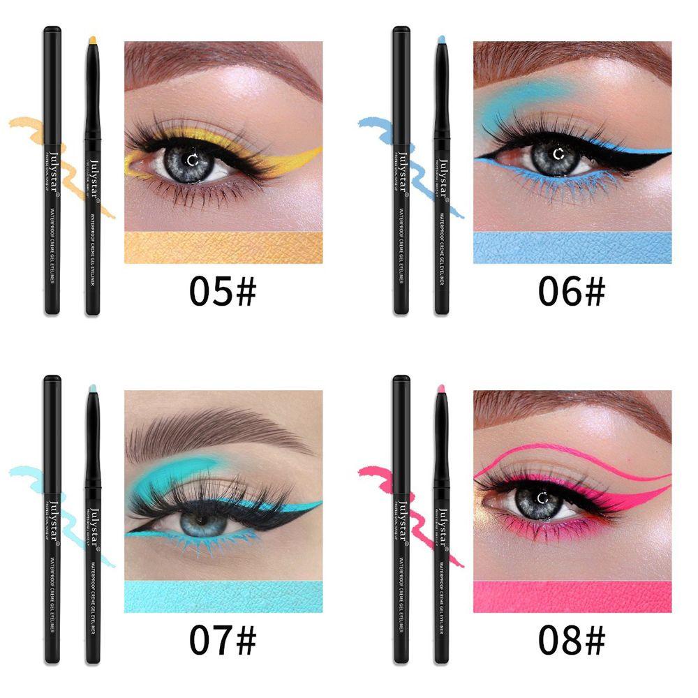 Set 10 Bút Kẻ Mắt Dạng Gel Màu Neon Dành Cho Nữ